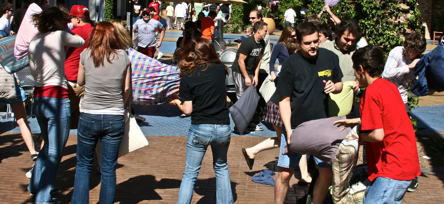 Is That Legal: International Pillow Fight Day