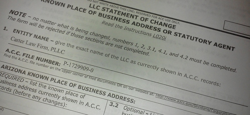 How To Change Your Business Address with the Arizona Corporation Commission